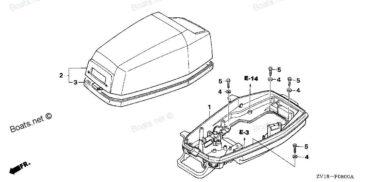 honda 5hp outboard parts diagram