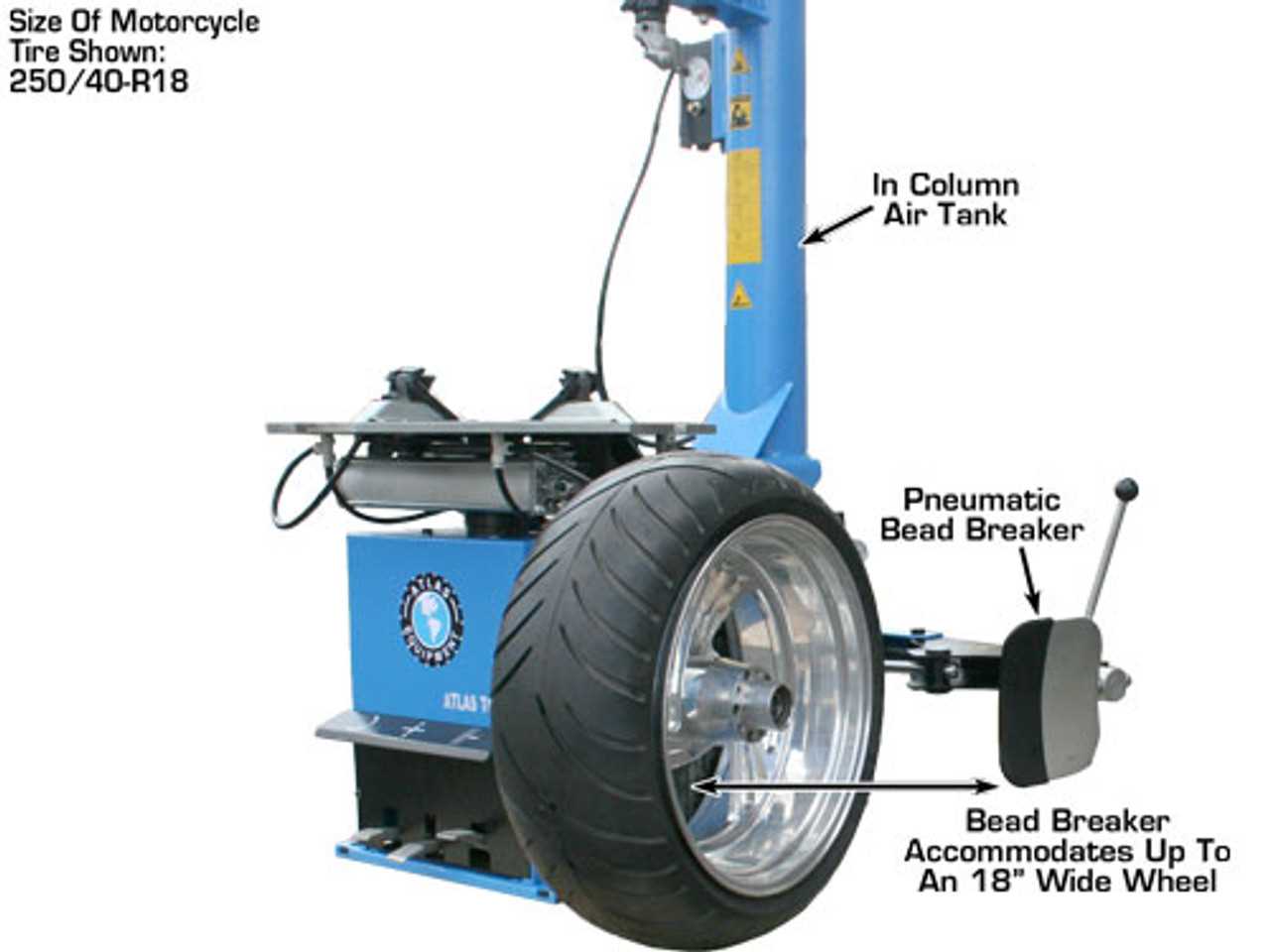 atlas tire changer parts diagram