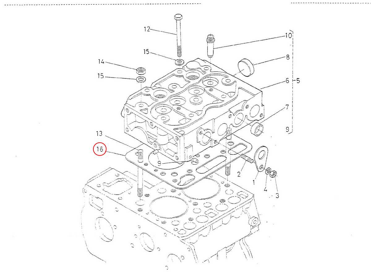 cylinder head parts diagram