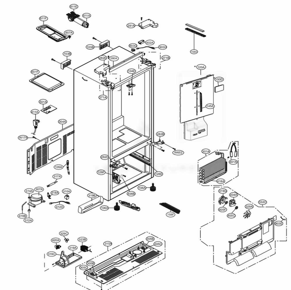 insignia refrigerator parts diagram