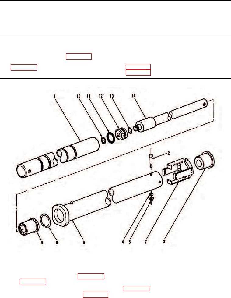 hydraulic cylinder parts diagram