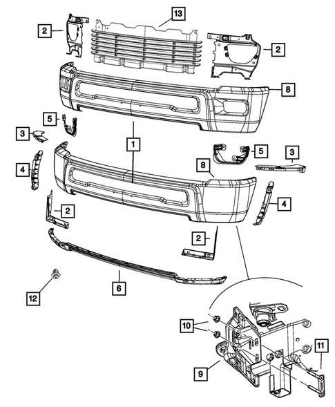 dodge 3500 front end parts diagram