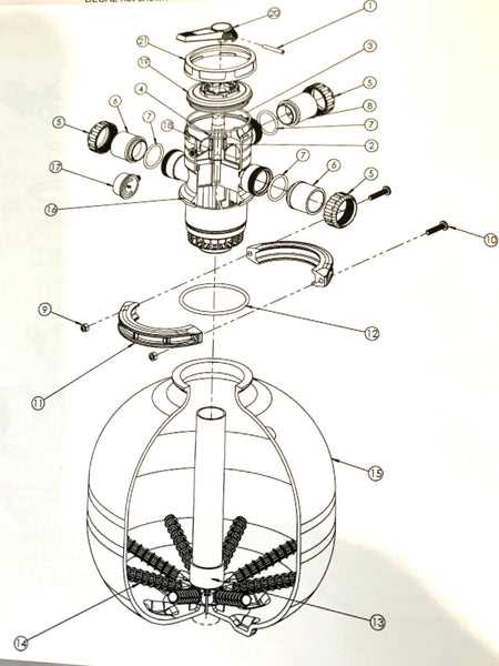 intex sand filter parts diagram