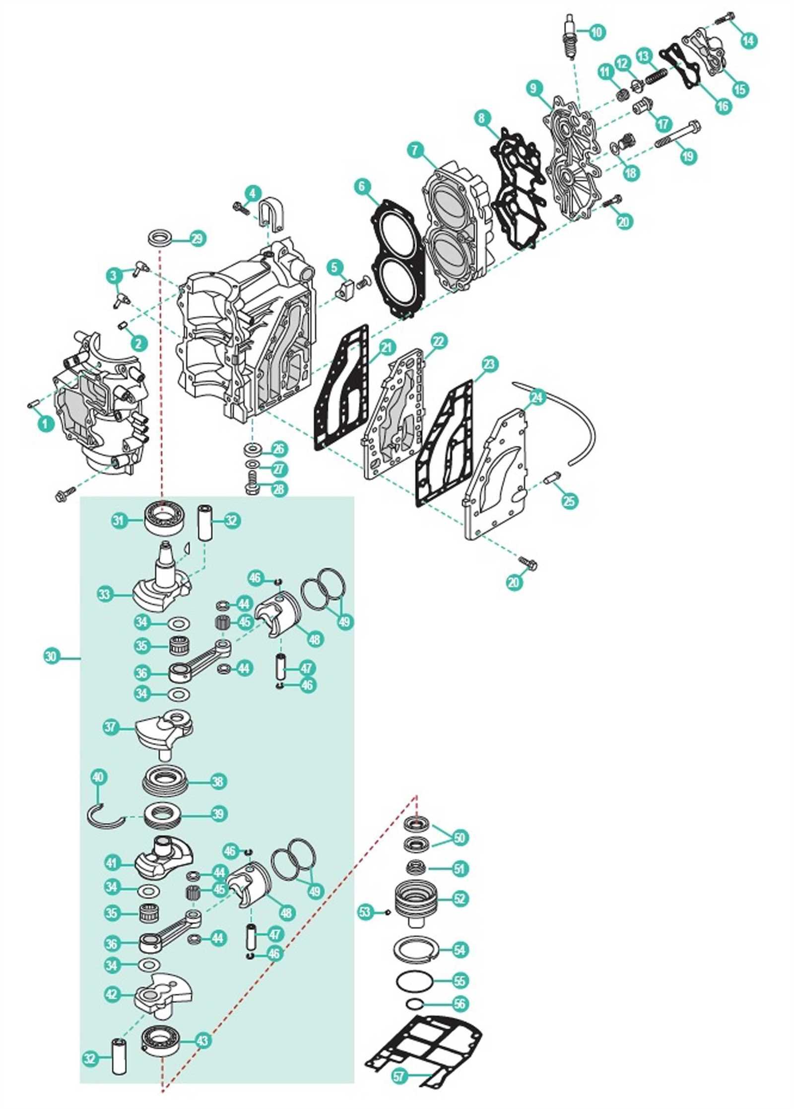 mercury motor parts diagram