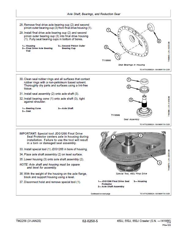 john deere 450j parts diagram