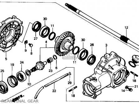 honda four wheeler parts diagram