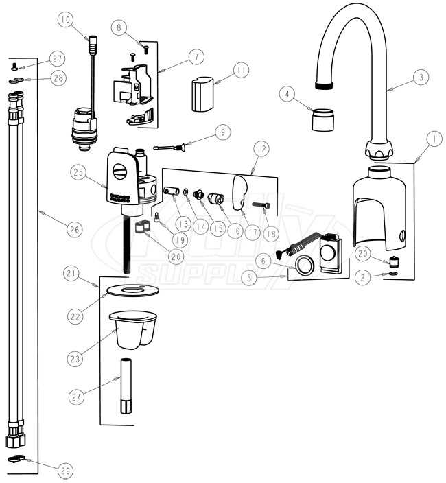 faucet parts diagram