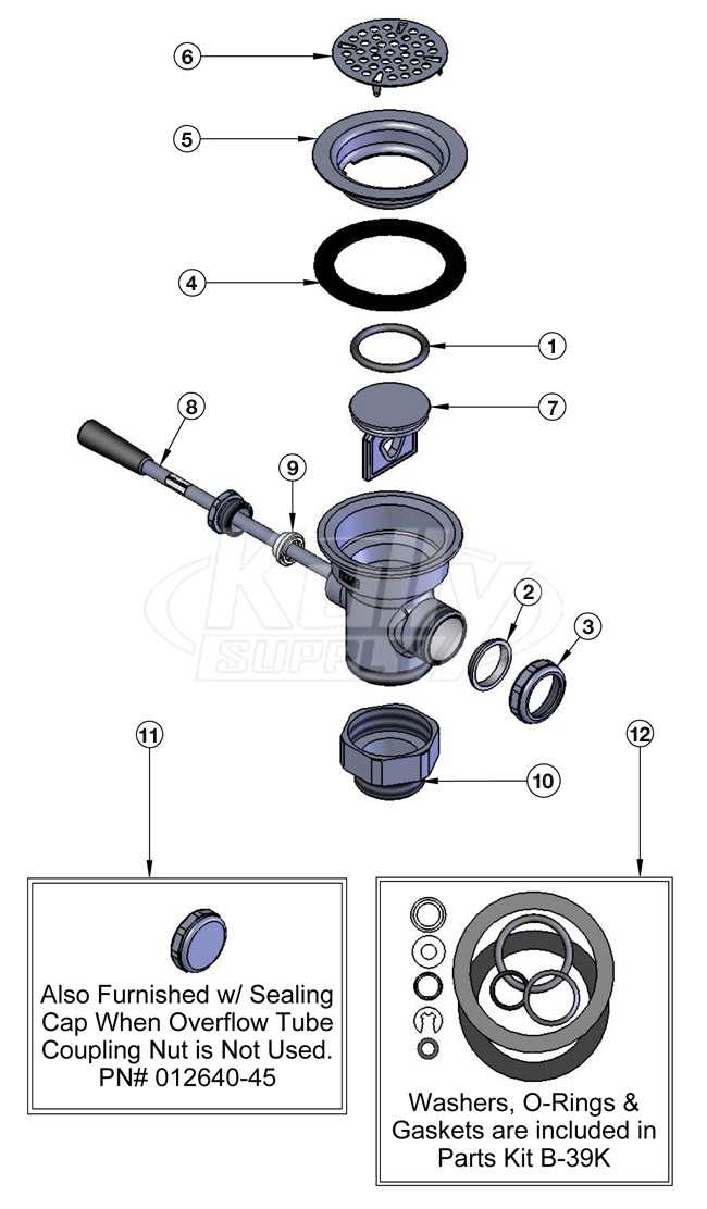 drain parts diagram