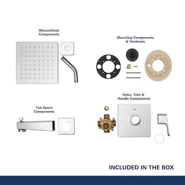 grohe shower valve parts diagram