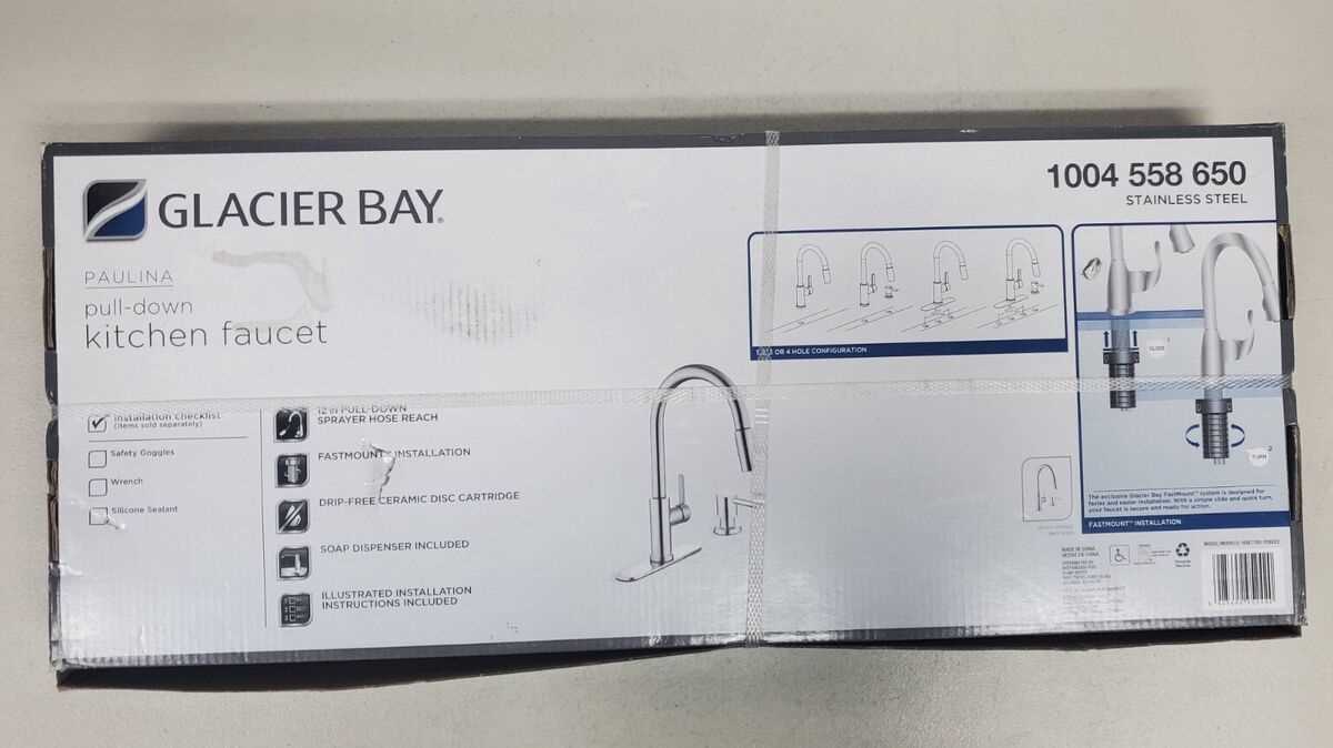 glacier bay kitchen faucet parts diagram