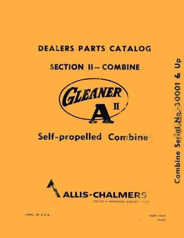 gleaner f2 parts diagram