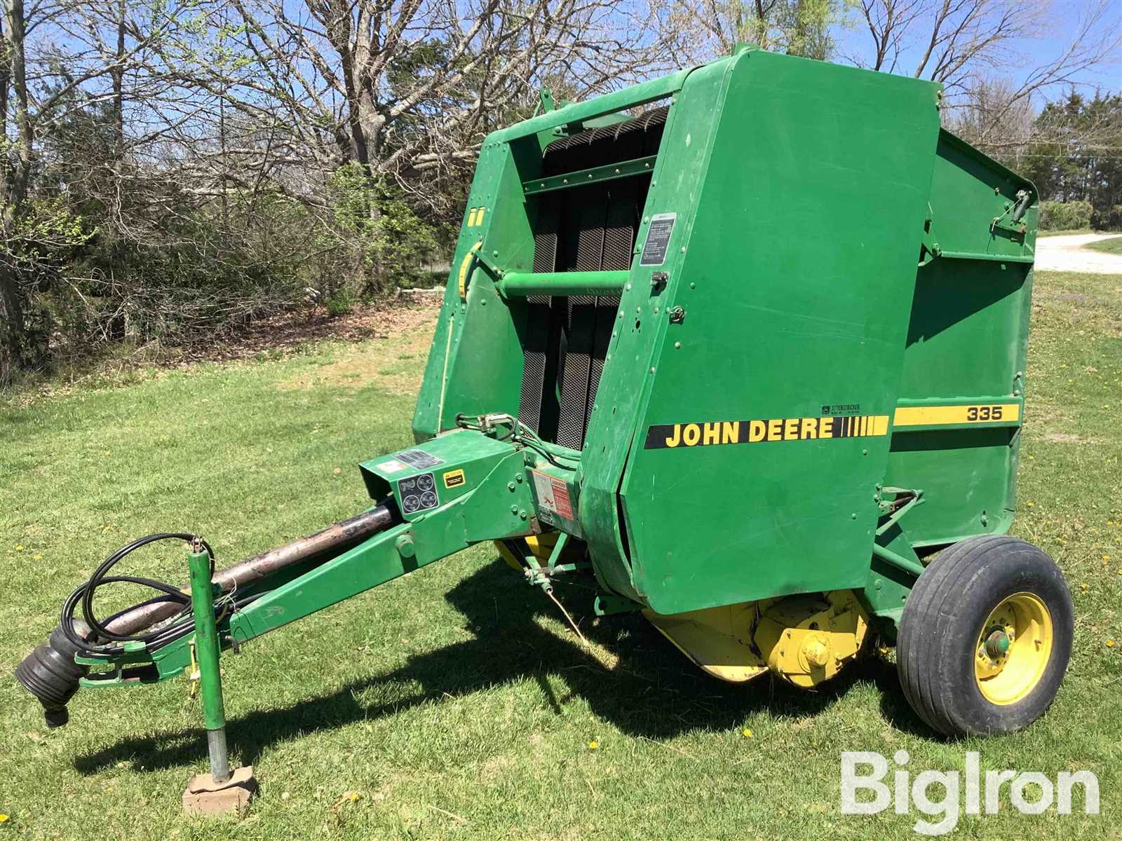 john deere 335 round baler parts diagram