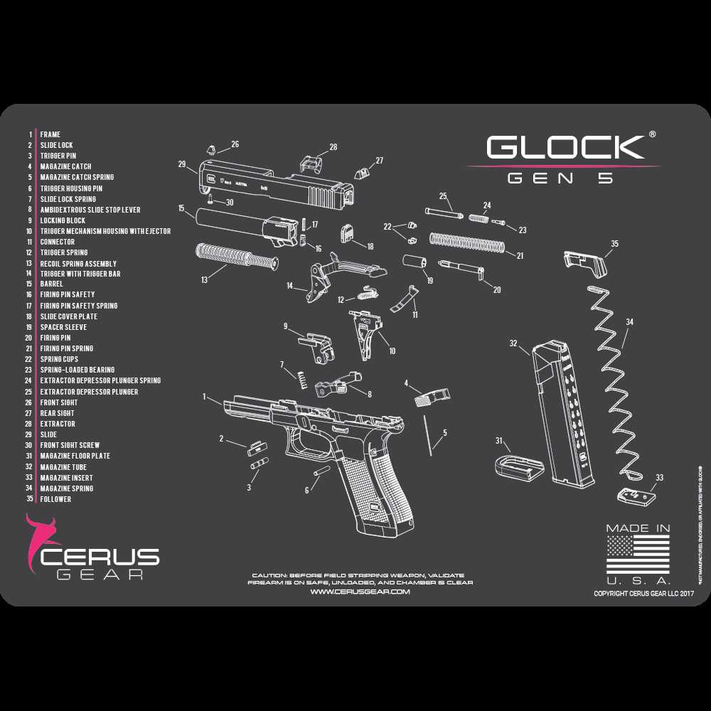 glock 19x parts diagram