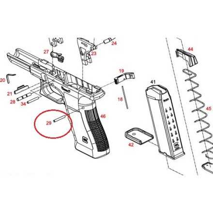 glock trigger parts diagram