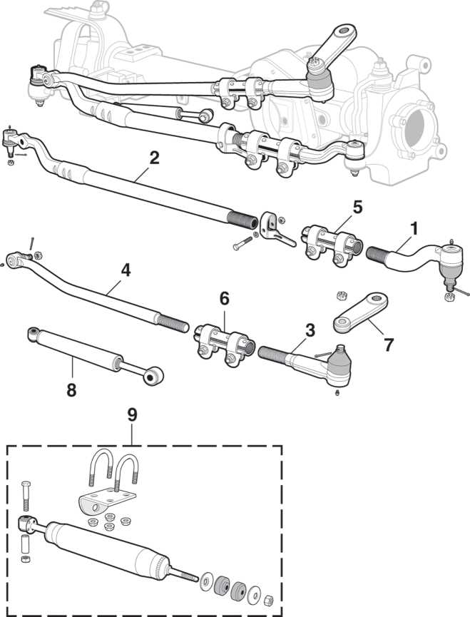 steering linkage f250 steering parts diagram