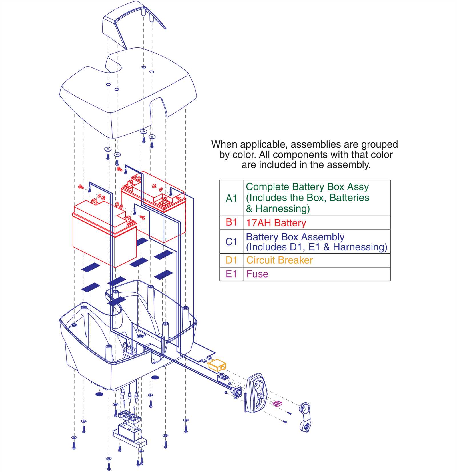 go go elite traveler parts diagram