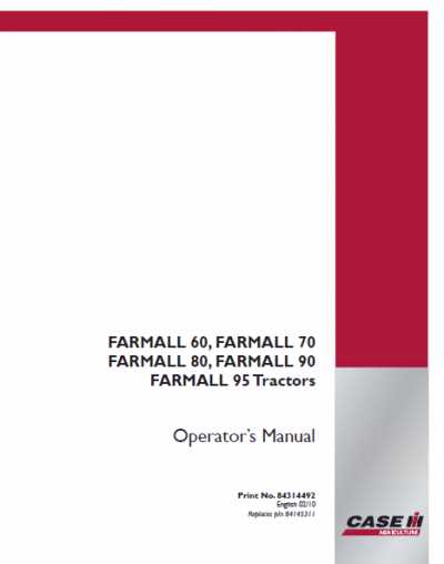 case ih farmall 95 parts diagram