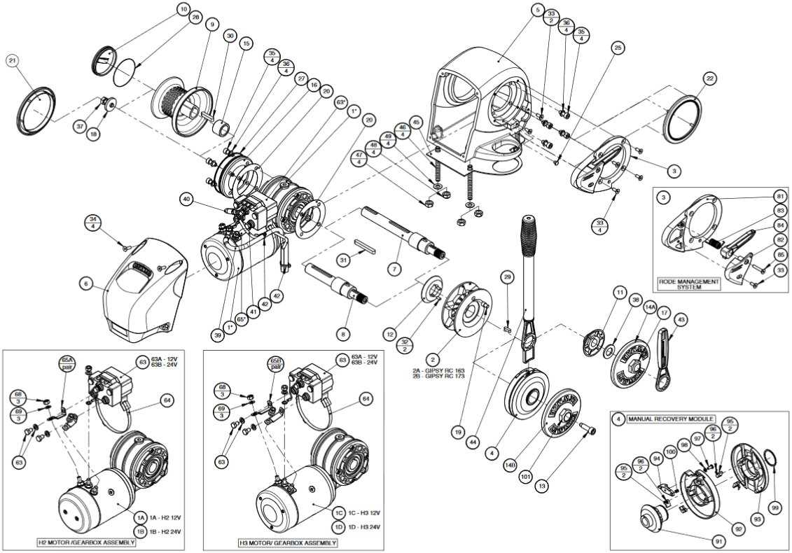 good windlass parts diagram