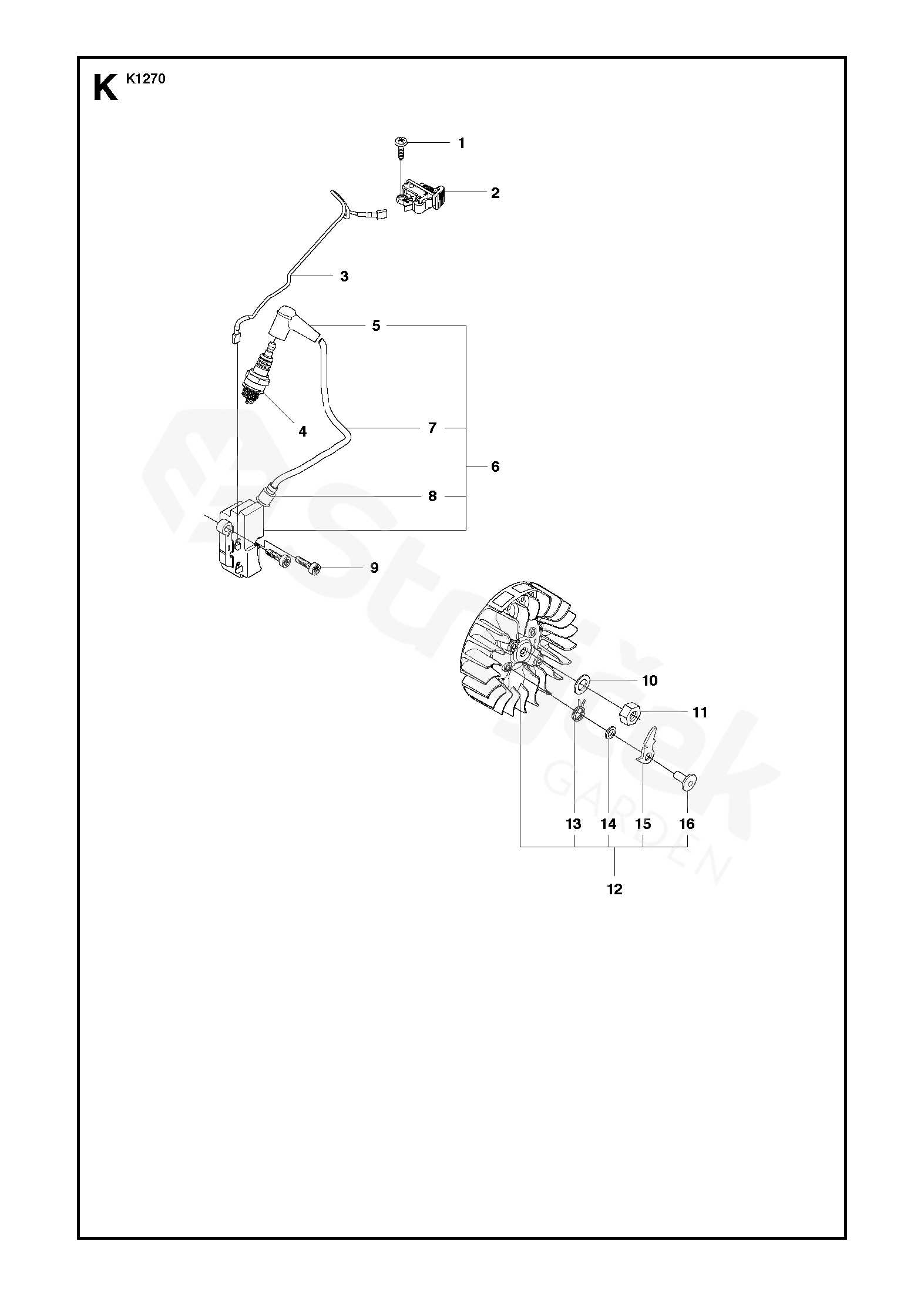 husqvarna k1270 parts diagram