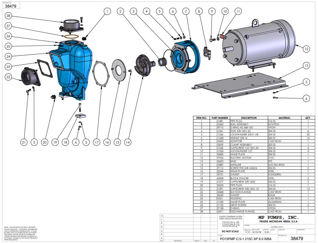 goulds water pump parts diagram