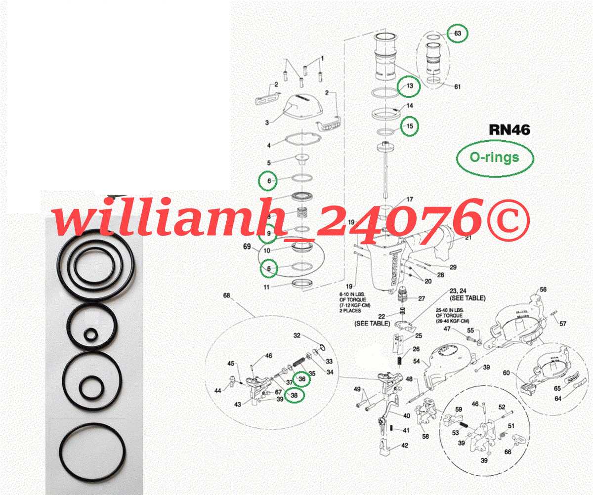 bostitch f28ww parts diagram