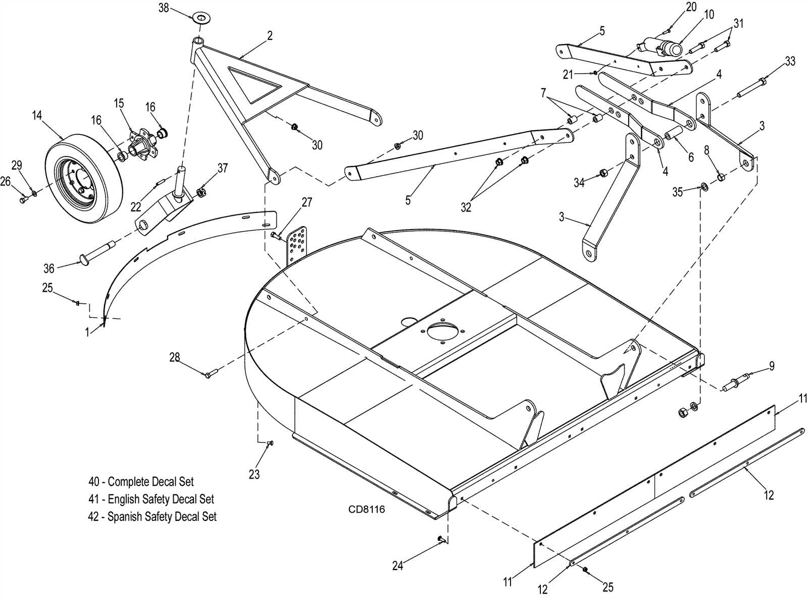 bush hog parts diagram