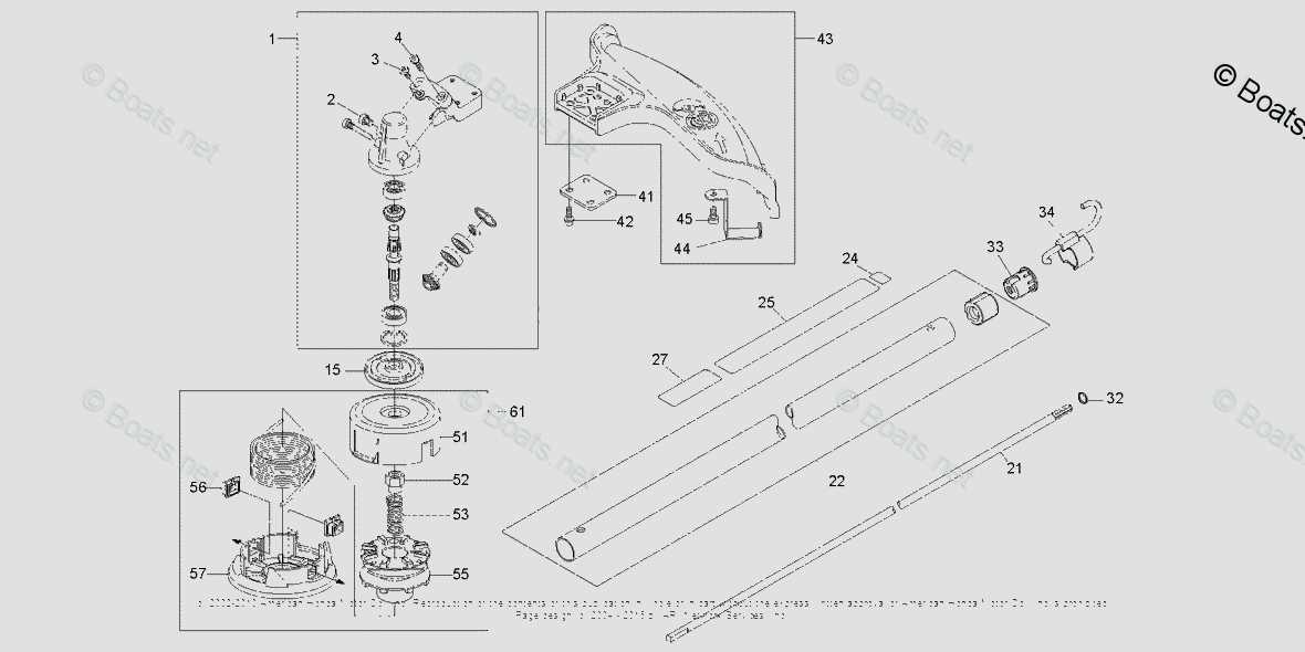 grass trimmer parts diagram