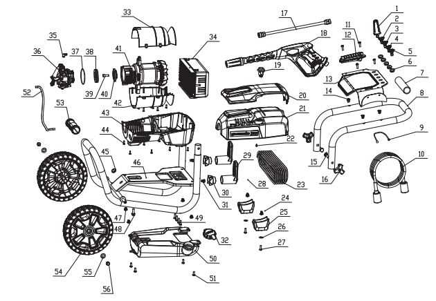 greenworks pressure washer parts diagram