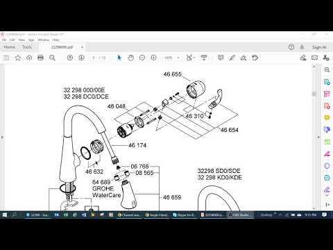 grohe bridgeford parts diagram