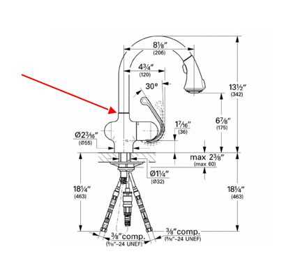 grohe ladylux spray head parts diagram