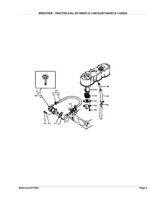 kubota b7100 hst parts diagram