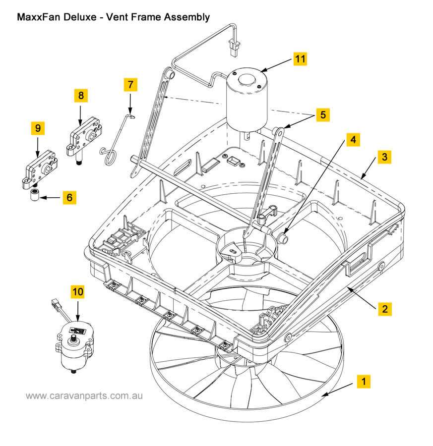 maxxfan parts diagram