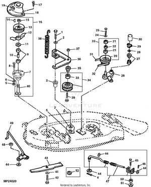 john deere lx277 mower deck parts diagram