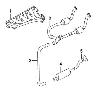 car exhaust parts diagram
