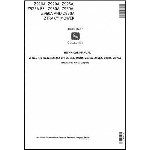 john deere z910a parts diagram