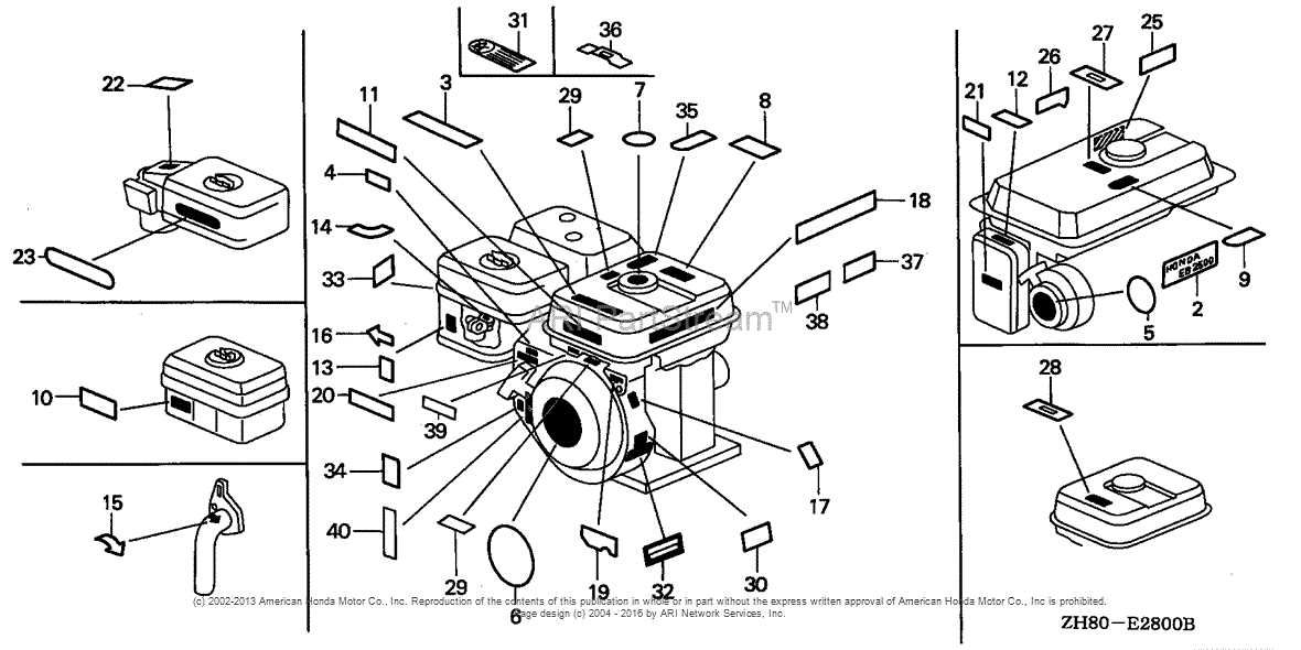 gx160 5.5 hp engine honda gx160 parts diagram