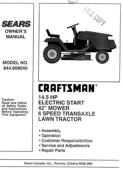 craftsman 42 inch mower deck parts diagram