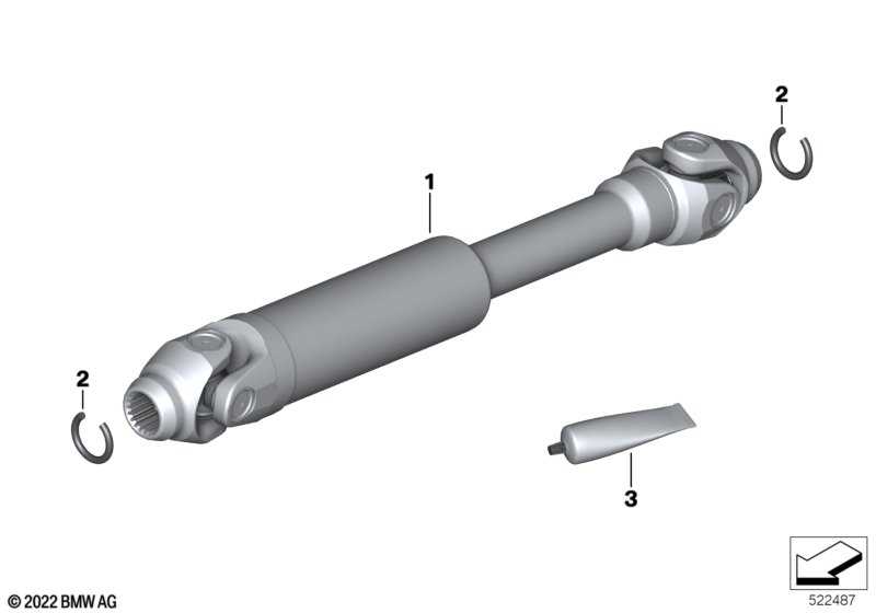 parts of a drive shaft diagram