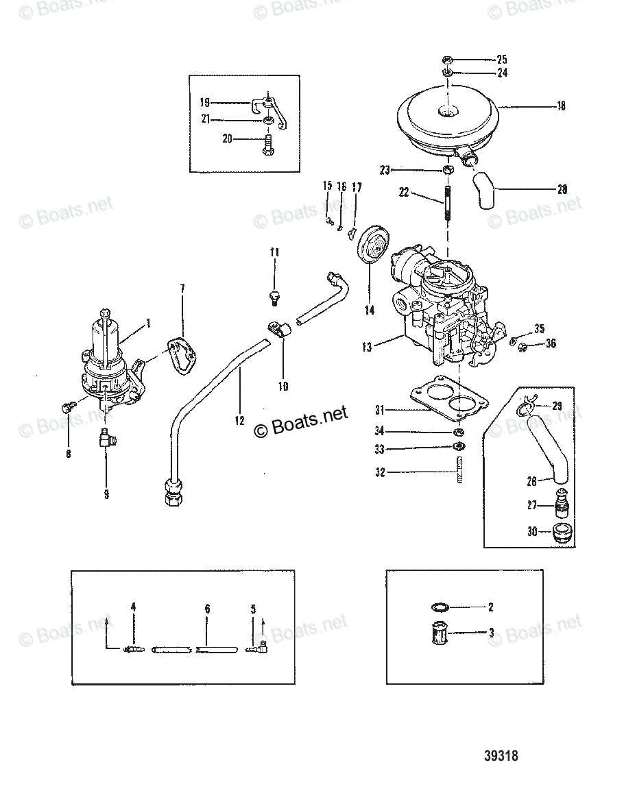 mercury inboard motor parts diagram