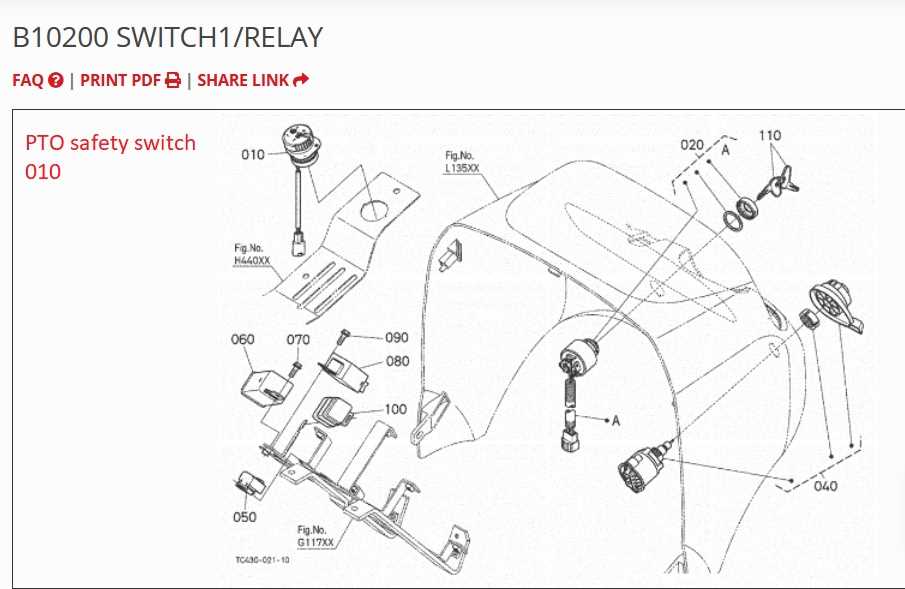 kubota l4600 parts diagram