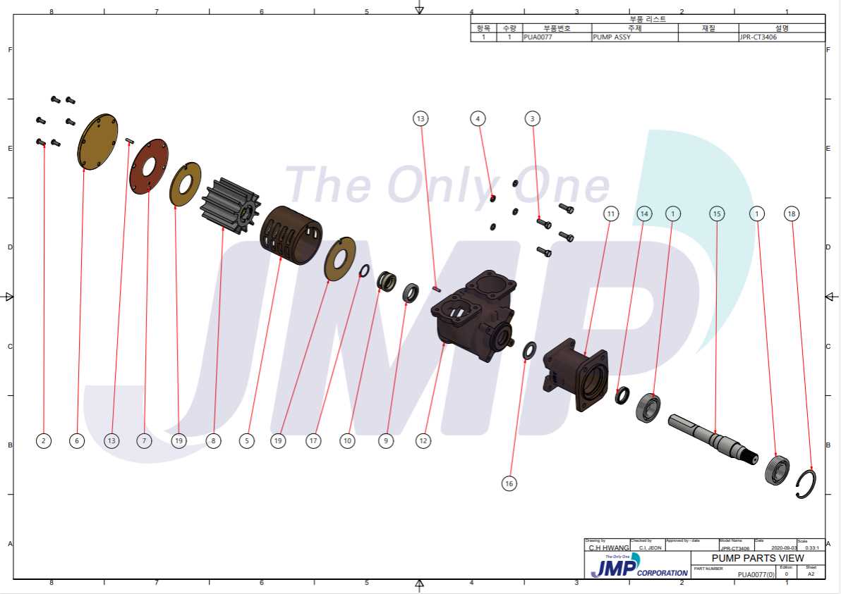 jabsco pump parts diagram