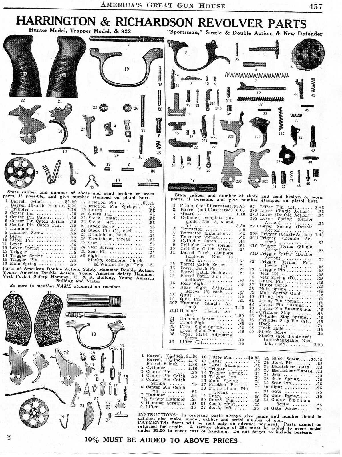 harrington and richardson parts diagram