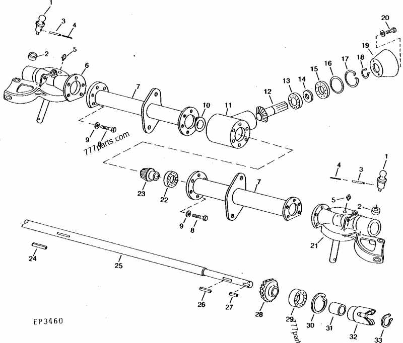 hay tedder parts diagram