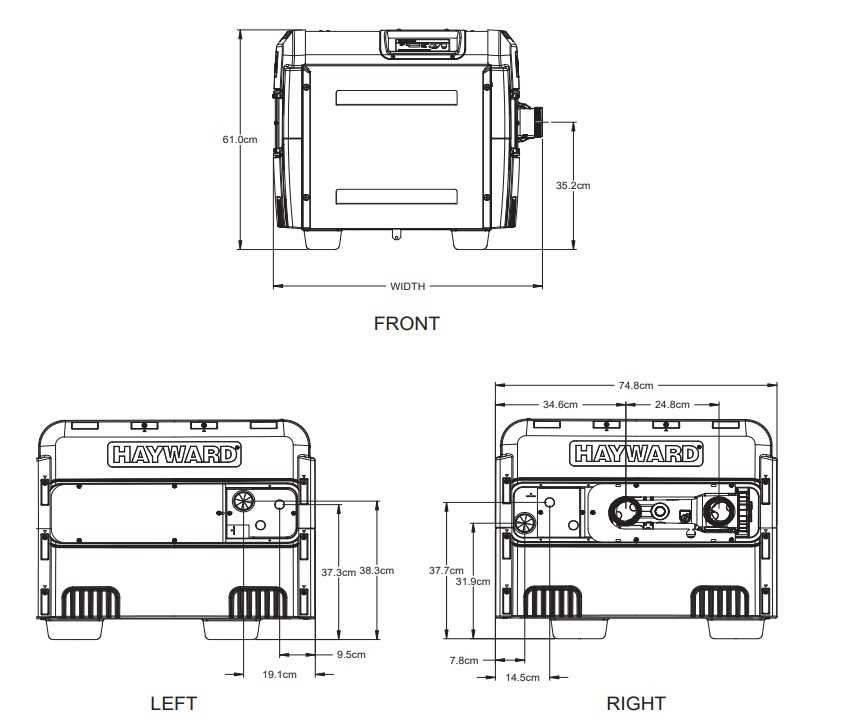 hayward h150 parts diagram