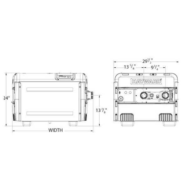 hayward pool heater parts diagram