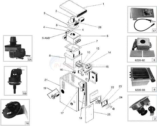 hayward pool heater parts diagram