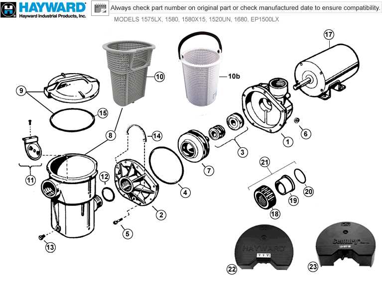 hayward super pump 1.5 hp parts diagram