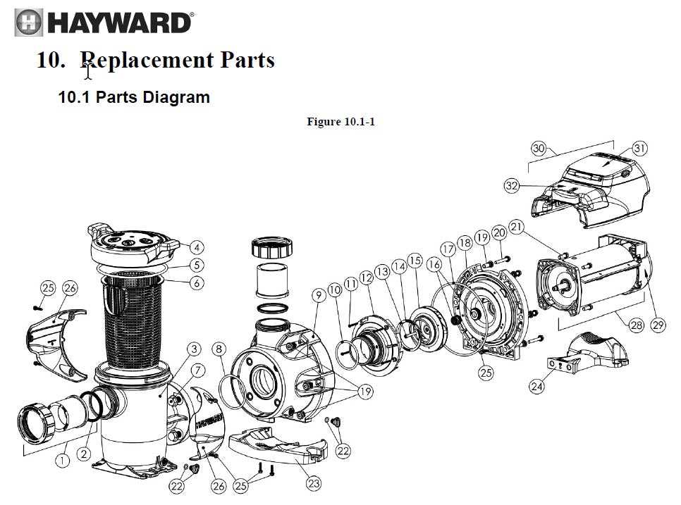 hayward super pump 2 parts diagram