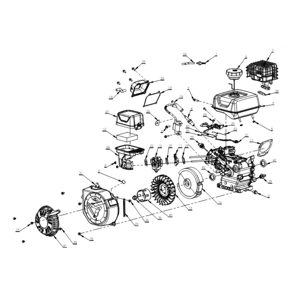 earthquake tiller parts diagram