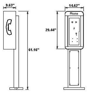 parts of a payphone diagram